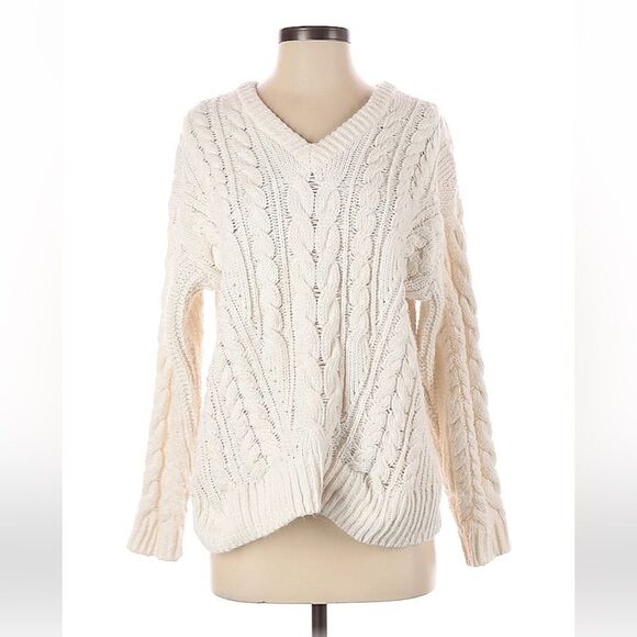 Universal Thread Cream Cable Knit Sweater XS - Picture 1 of 5
